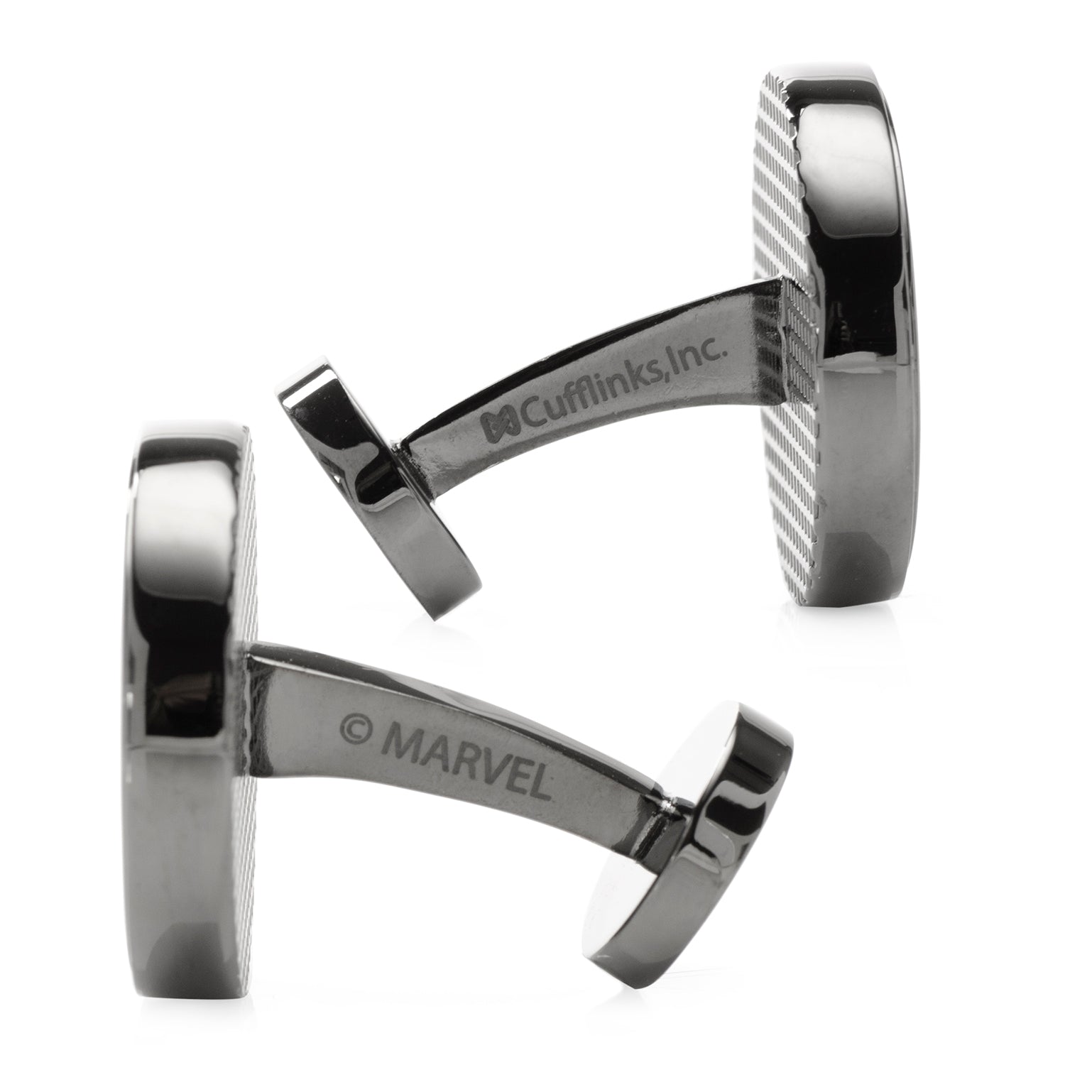 Marvel Shang-Chi Ten Rings Gunmetal Red Crest Cufflinks - Image 4