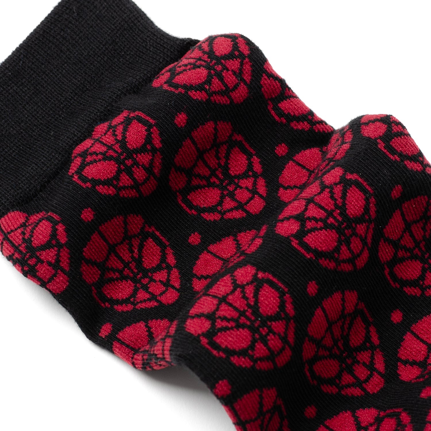 Marvel Spider-Man Mask Red and Black Sock and Lapel Pin Set - Image 3