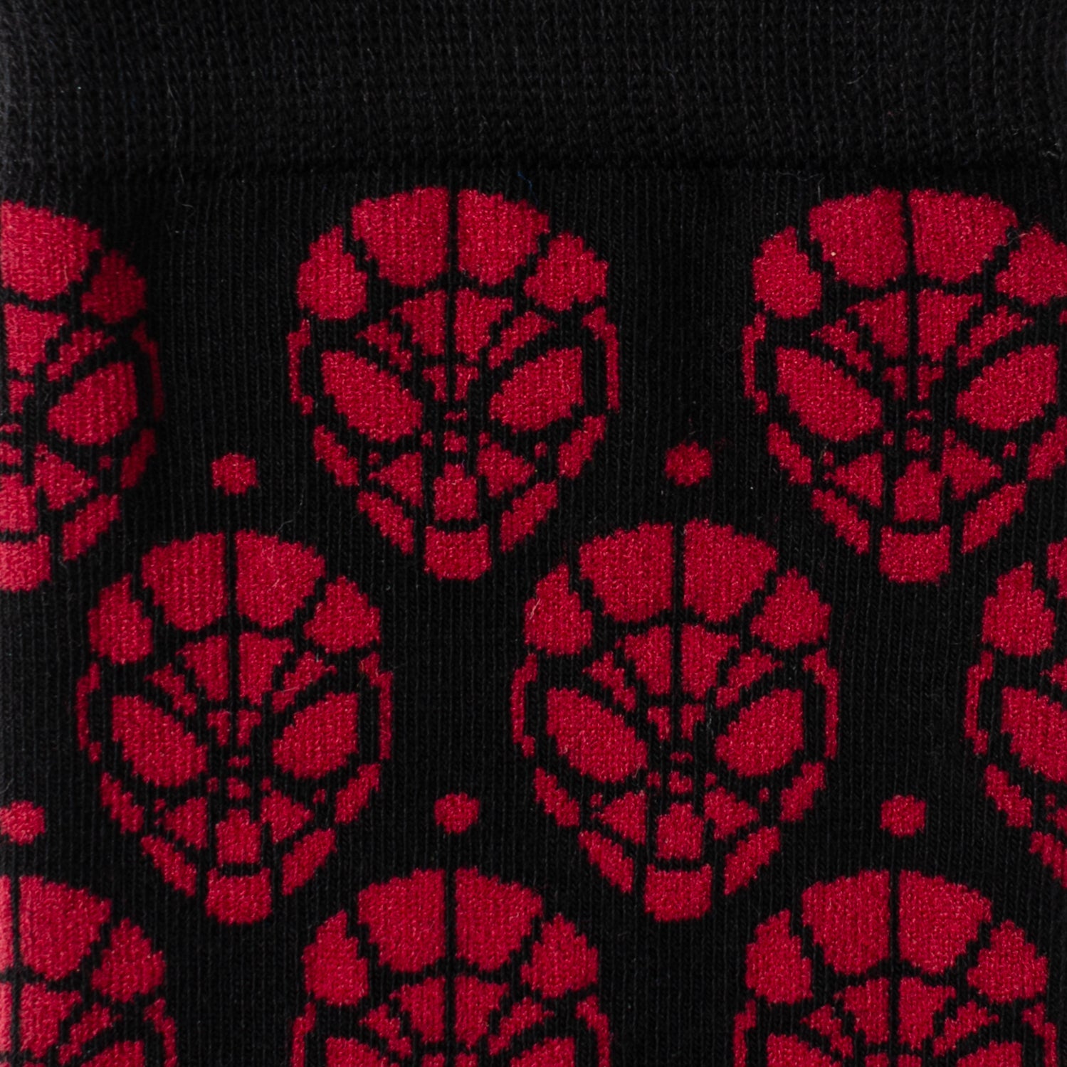 Marvel Spider-Man Mask Red and Black Sock and Lapel Pin Set - Image 4