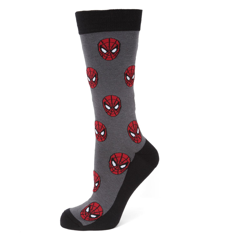 Marvel Spider-Man Gray Socks and Lapel Pin Gift Set - Image 2