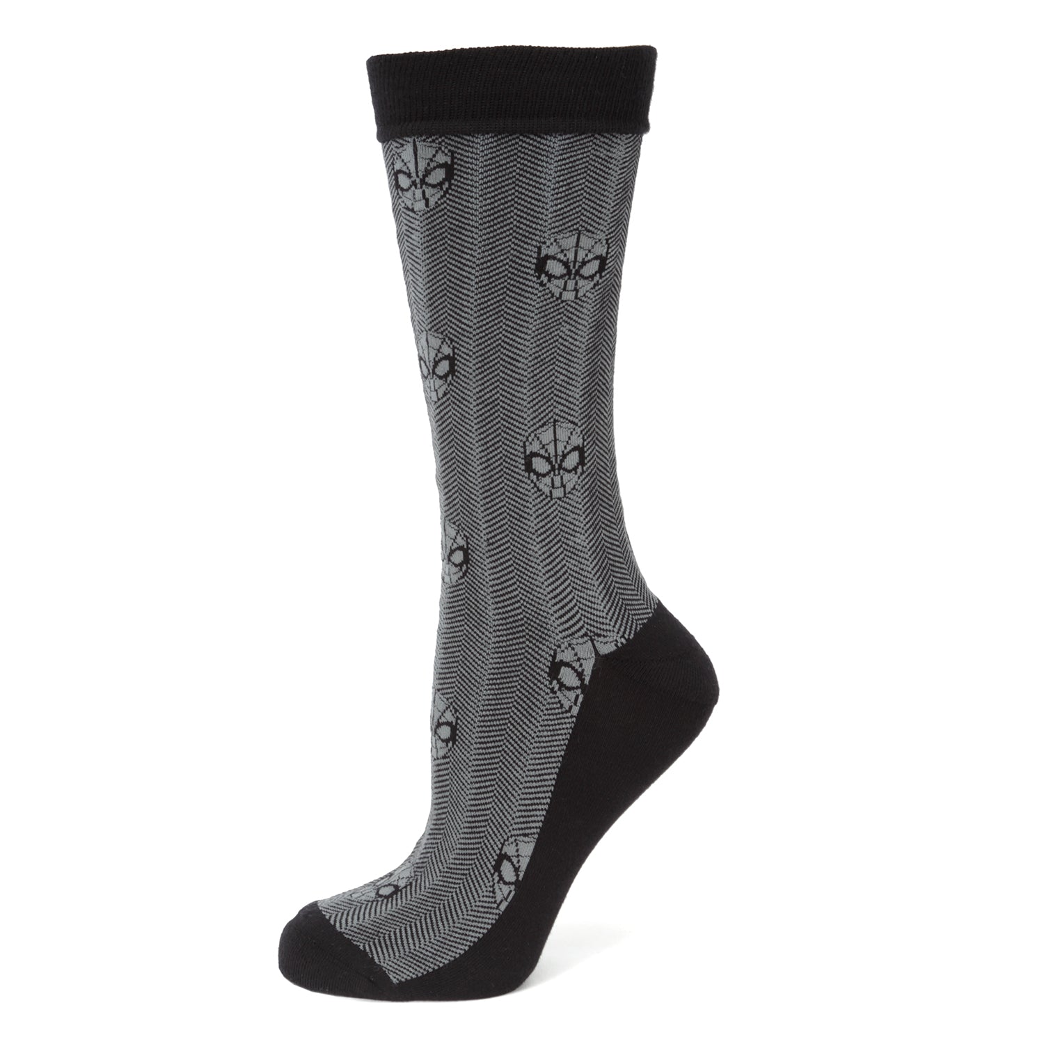 Spider-Man Herringbone Black Sock and Lapel Pin Gift Set - Image 2