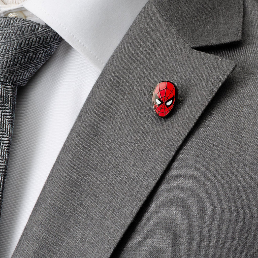 Spider-Man Herringbone Black Sock and Lapel Pin Gift Set - Image 7