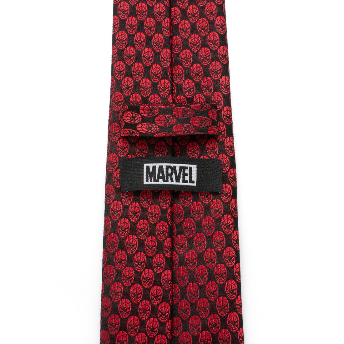 Marvel Spider-Man Mask Red and Black Silk Slim Tie - Image 4