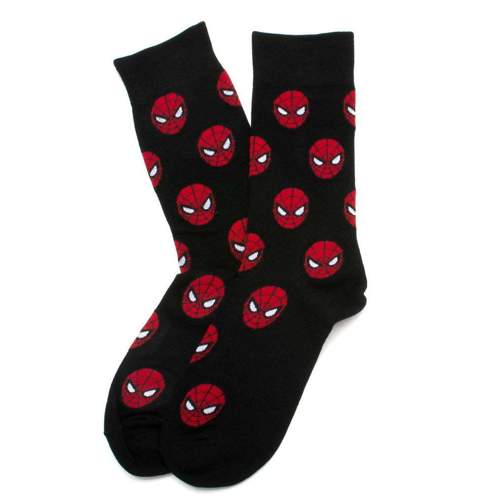 Marvel Spider-Man 3-Pair Crew Sock Gift Set with Lapel Pin