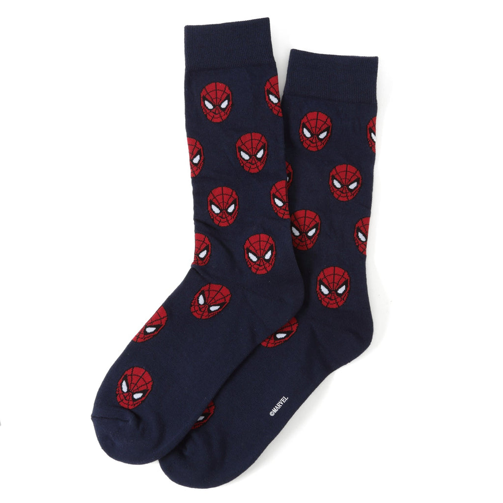 Marvel Spider-Man 3-Pair Crew Sock Gift Set with Lapel Pin