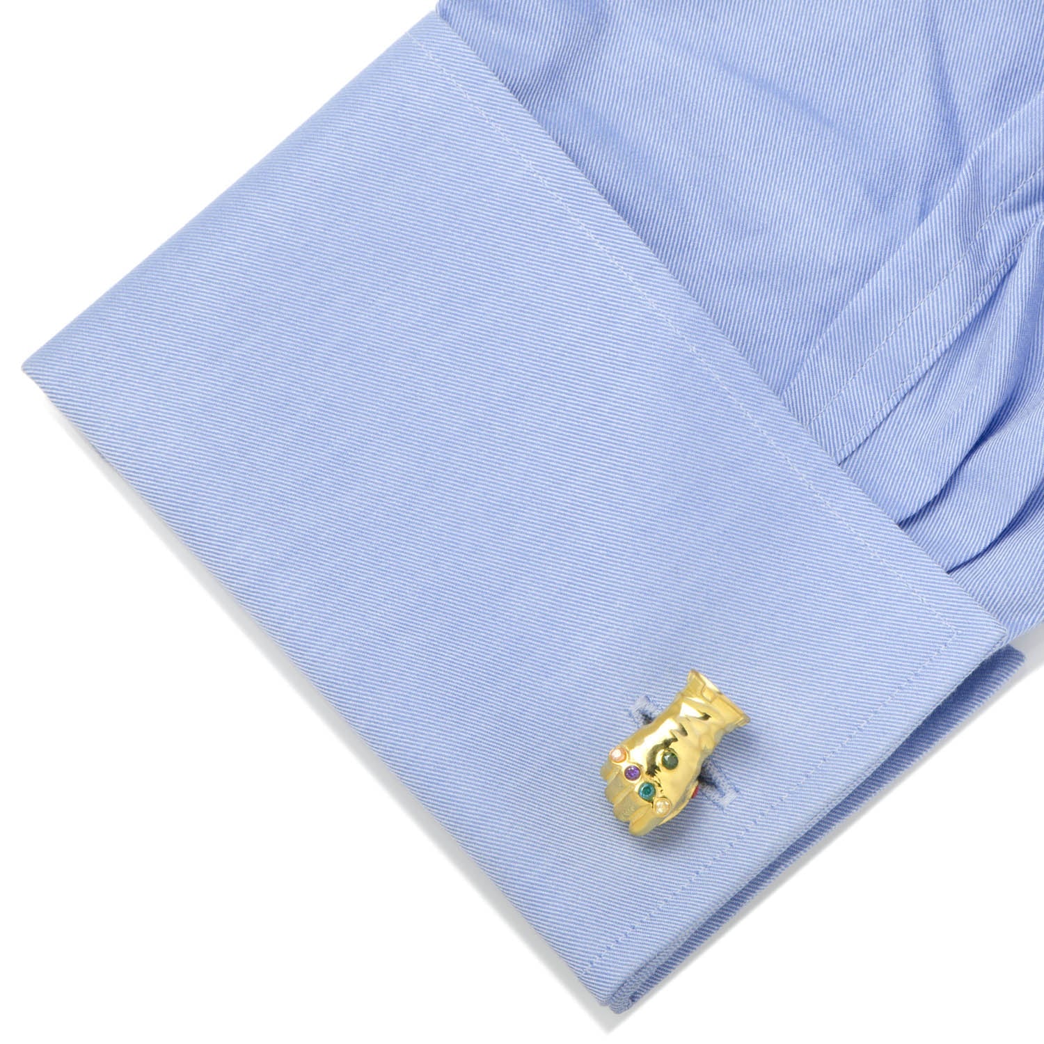 Marvel Thanos Infinity Gauntlet Gold Tone Cufflinks - Image 3