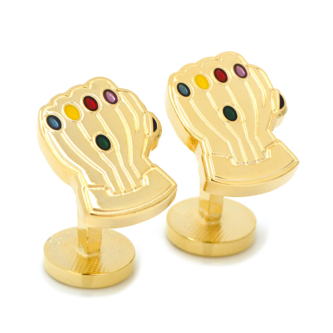 Marvel Thanos Infinity Gauntlet Gold Plated Cufflinks - Image 2