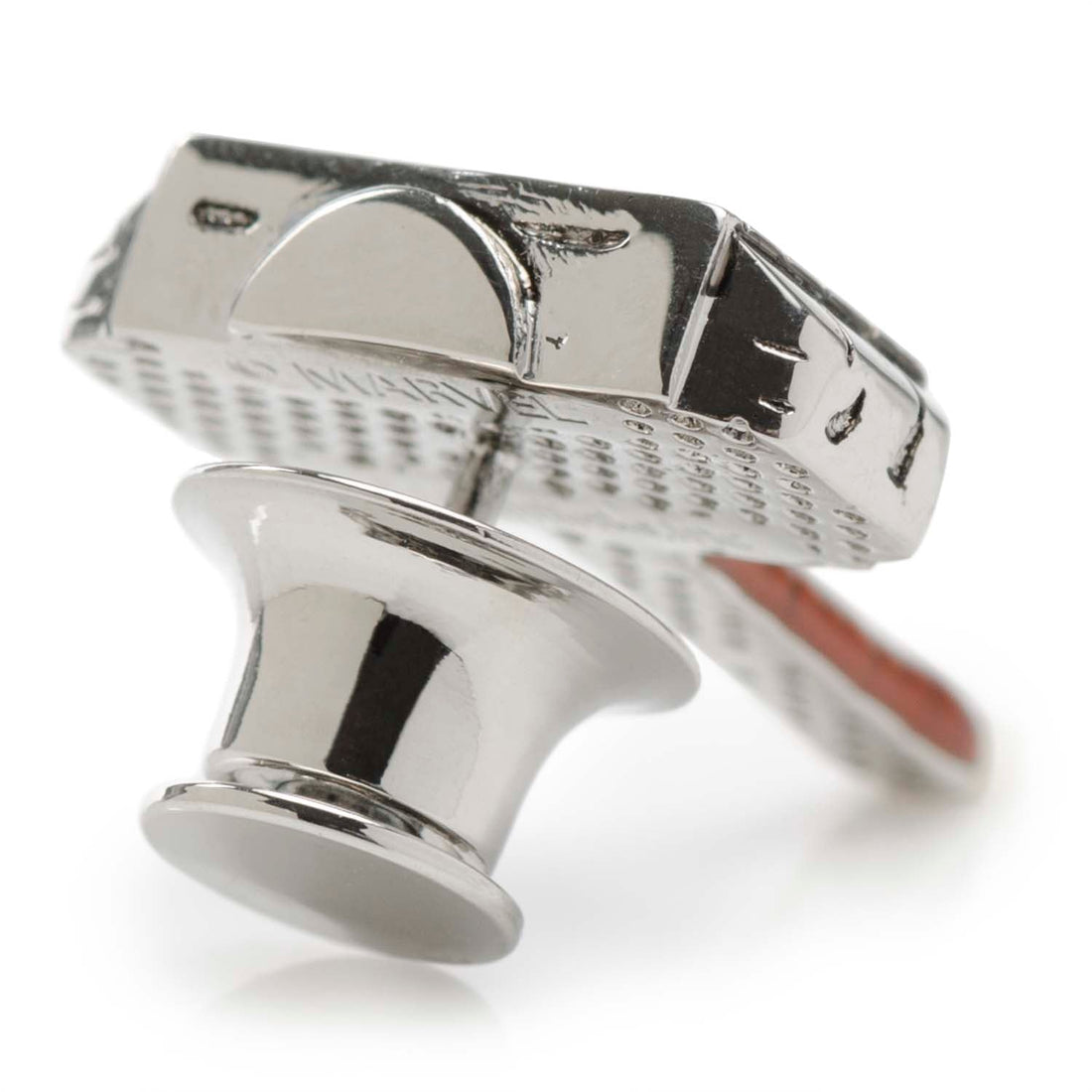 Marvel Thor Mjolnir Hammer Lapel Pin in Silver and Brown - Image 2