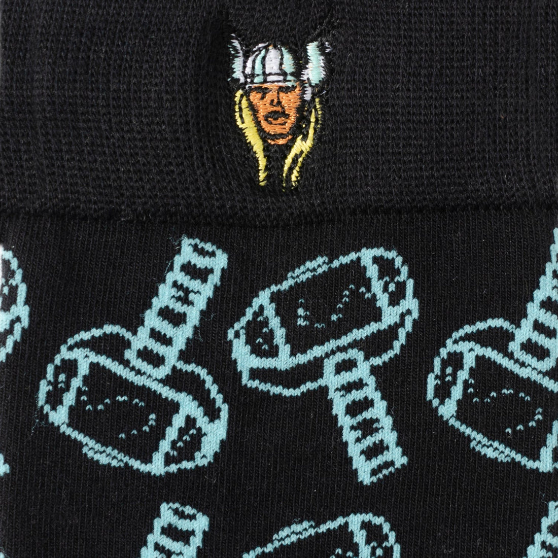 Marvel Thor Hammer Pattern Socks and Lapel Pin Gift Set - Image 3