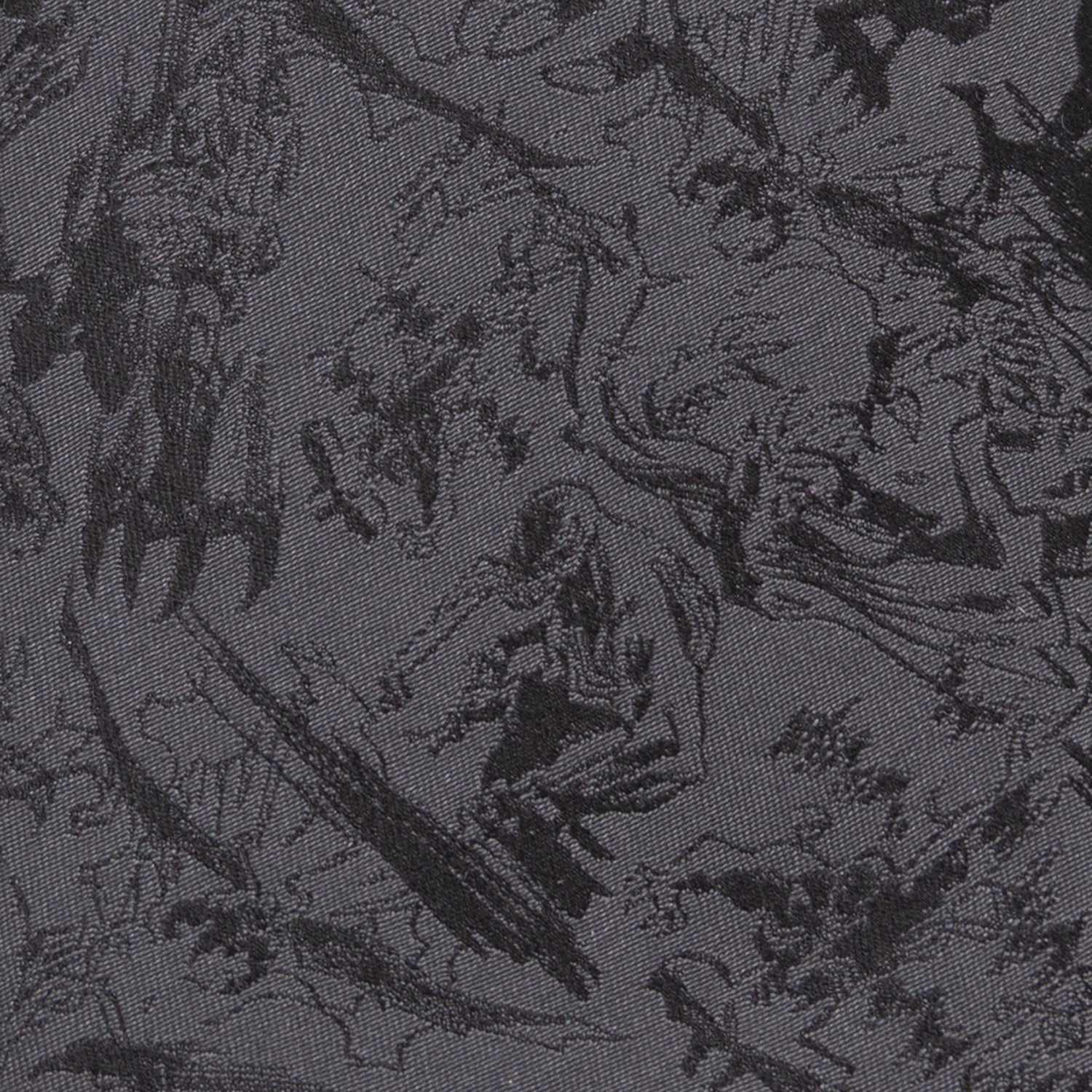 Venom Dark Gray Comic Action Silk Tie for Men