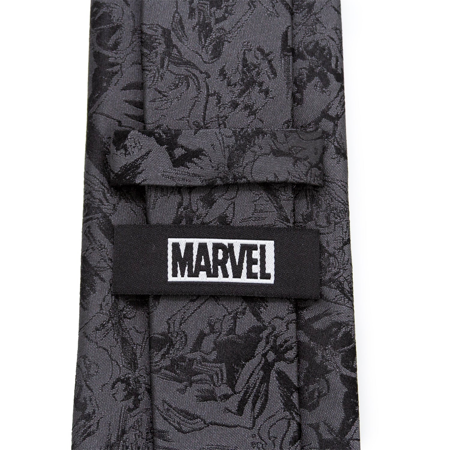 Venom Dark Gray Comic Action Silk Tie for Men