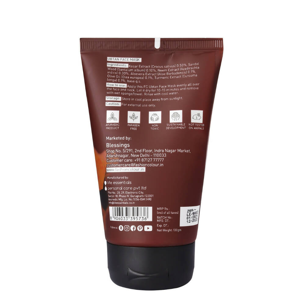 Ubtan Face Mask with Saffron for Acne Control and Pigmentation