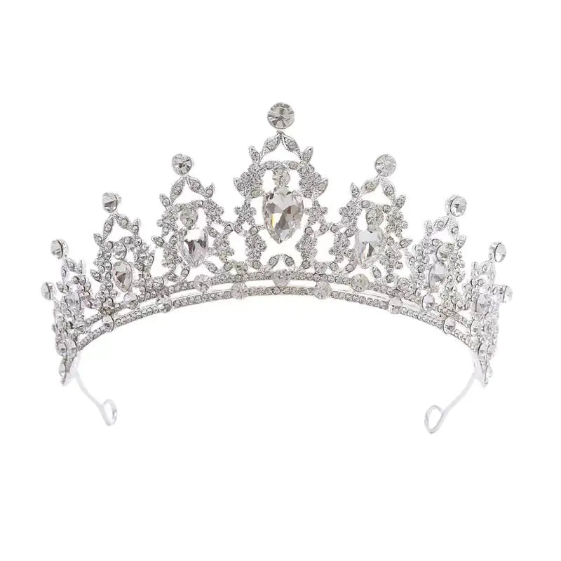Luxury Rhinestone Bridal Crown Hair Accessory