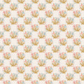 Maddie Floral Wallpaper - Cream, Maroon, Mustard-Yellow & Blue