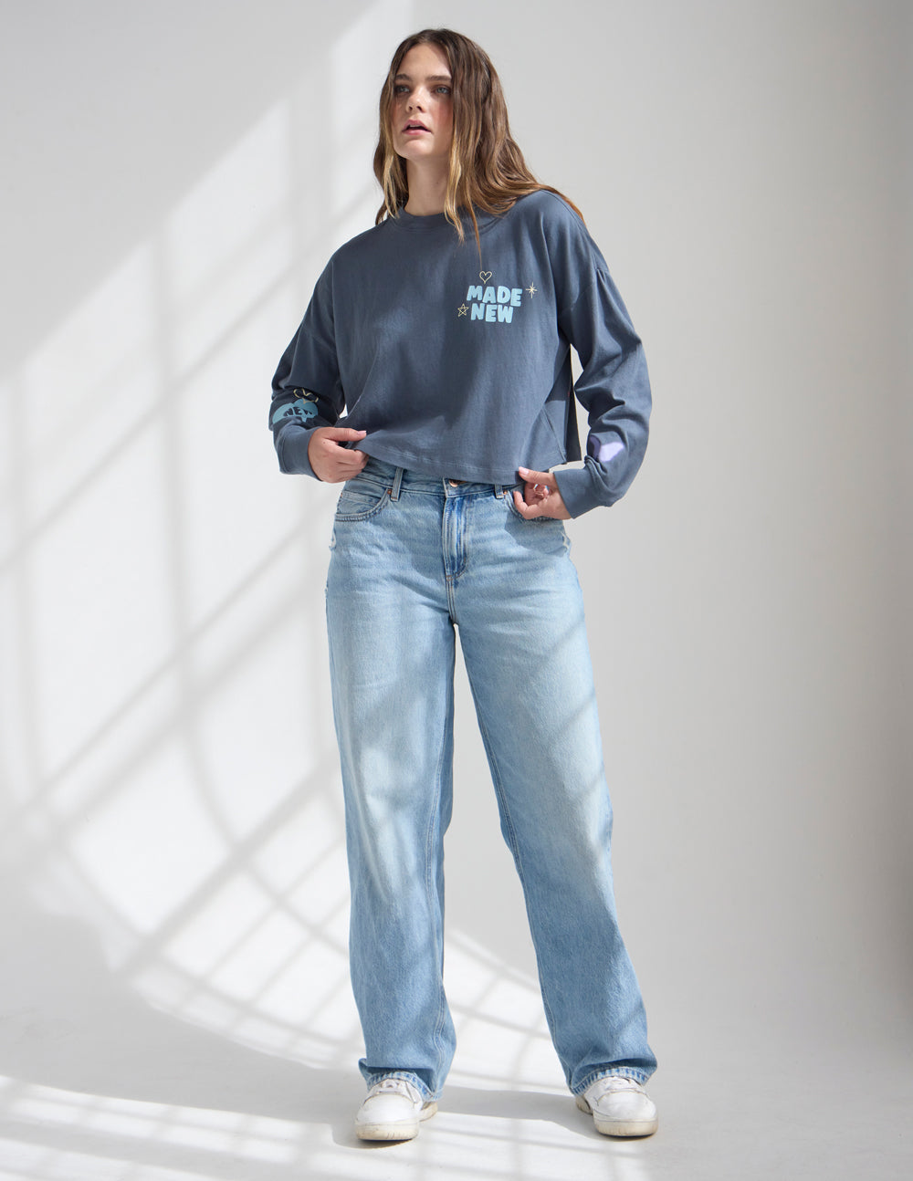 Women's Cropped Long Sleeve Tee