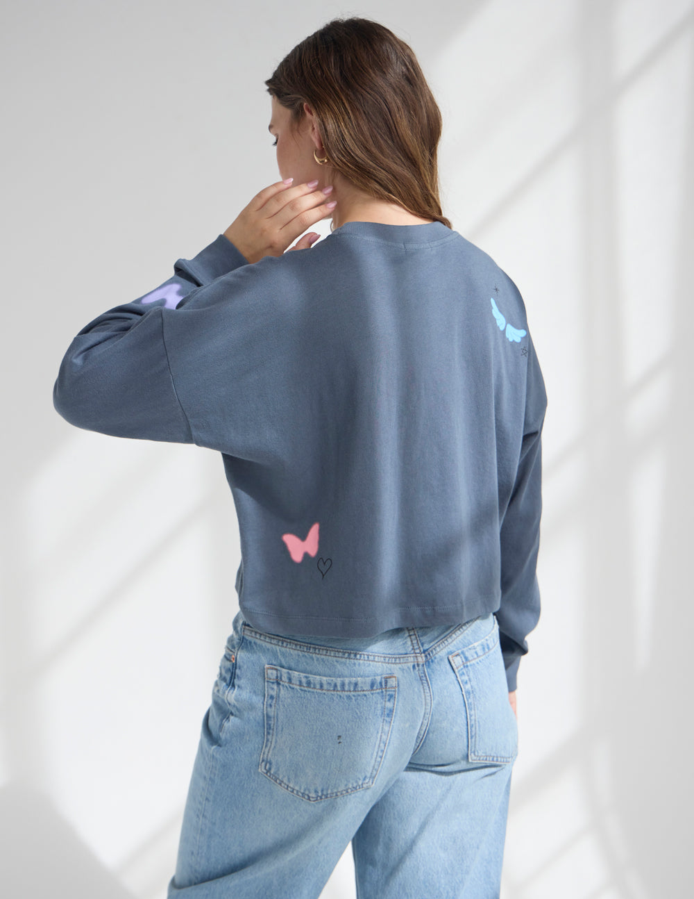 Women's Cropped Long Sleeve Tee