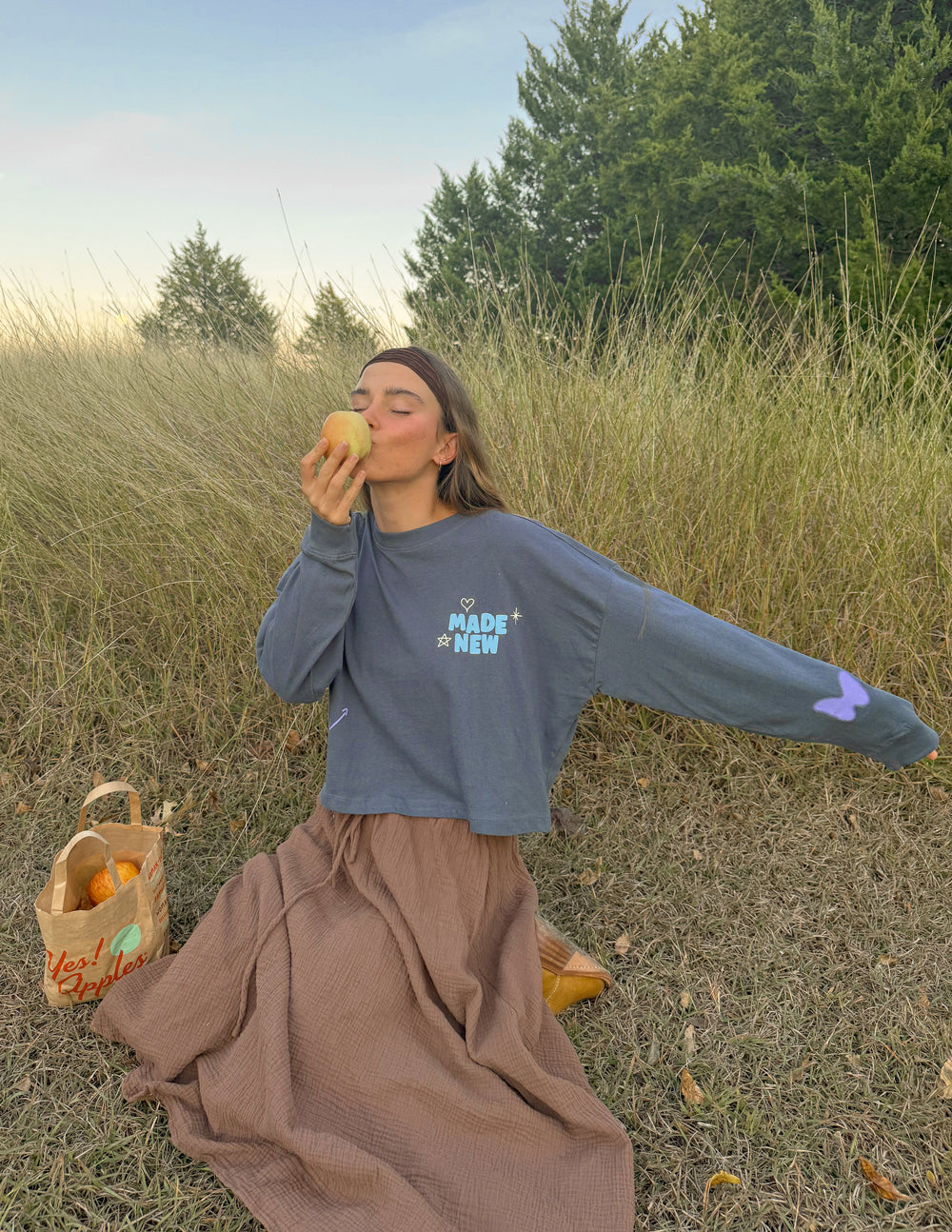 Women's Cropped Long Sleeve Tee