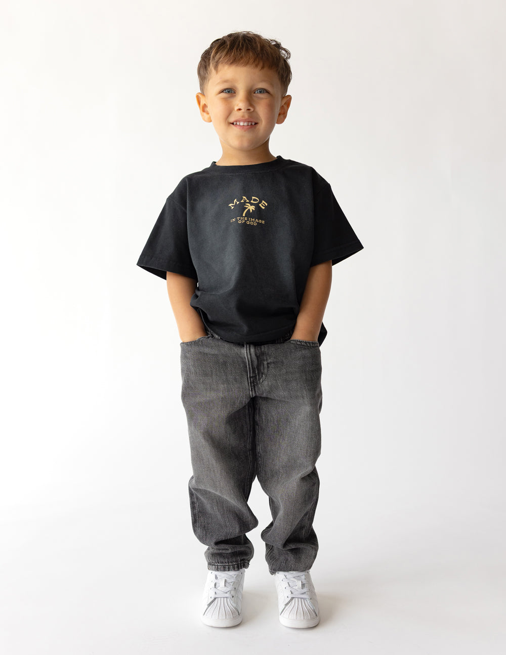 Made in the Image of God Kids Tee - Soft Cotton Crew Neck