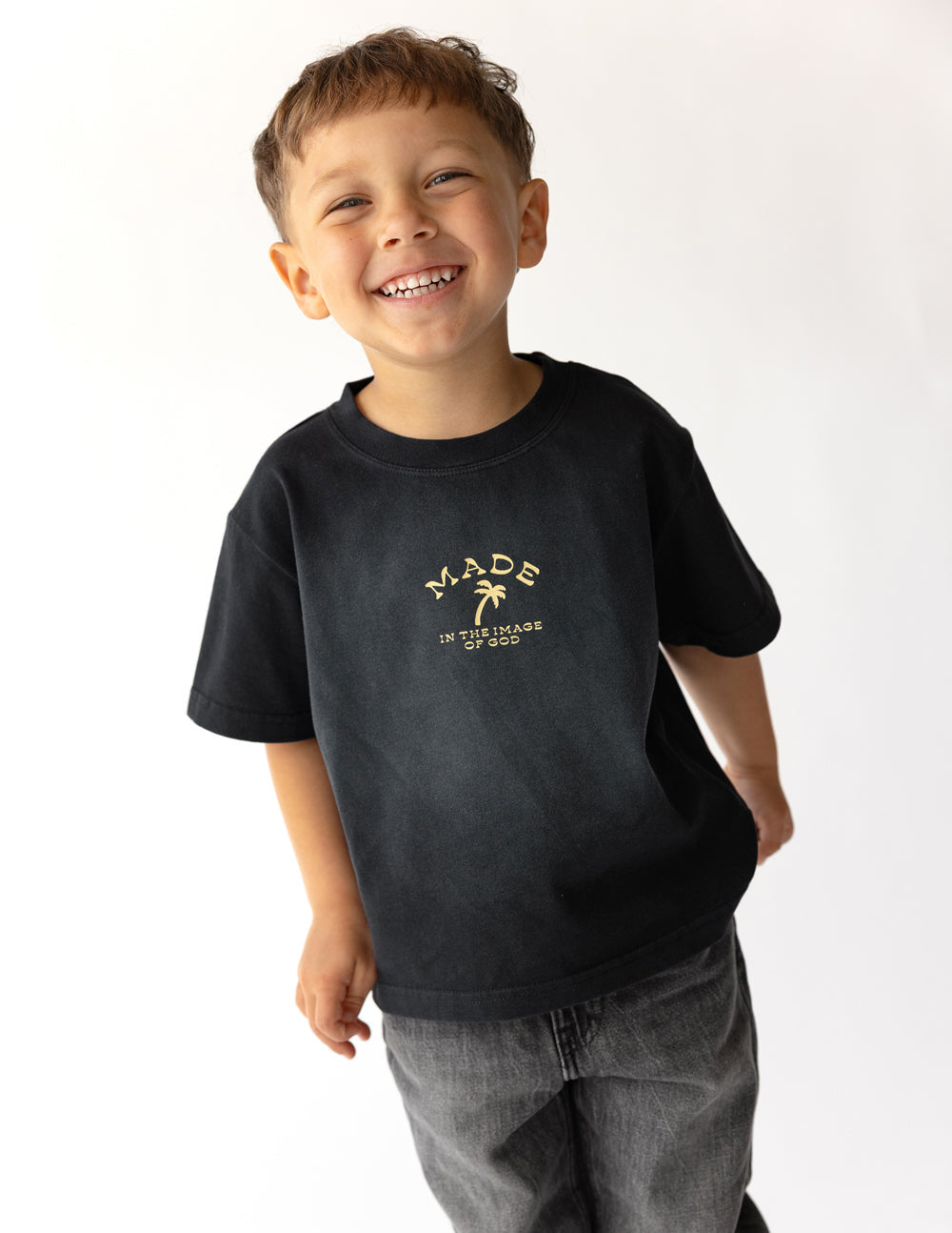 Made in the Image of God Kids Tee - Soft Cotton Crew Neck