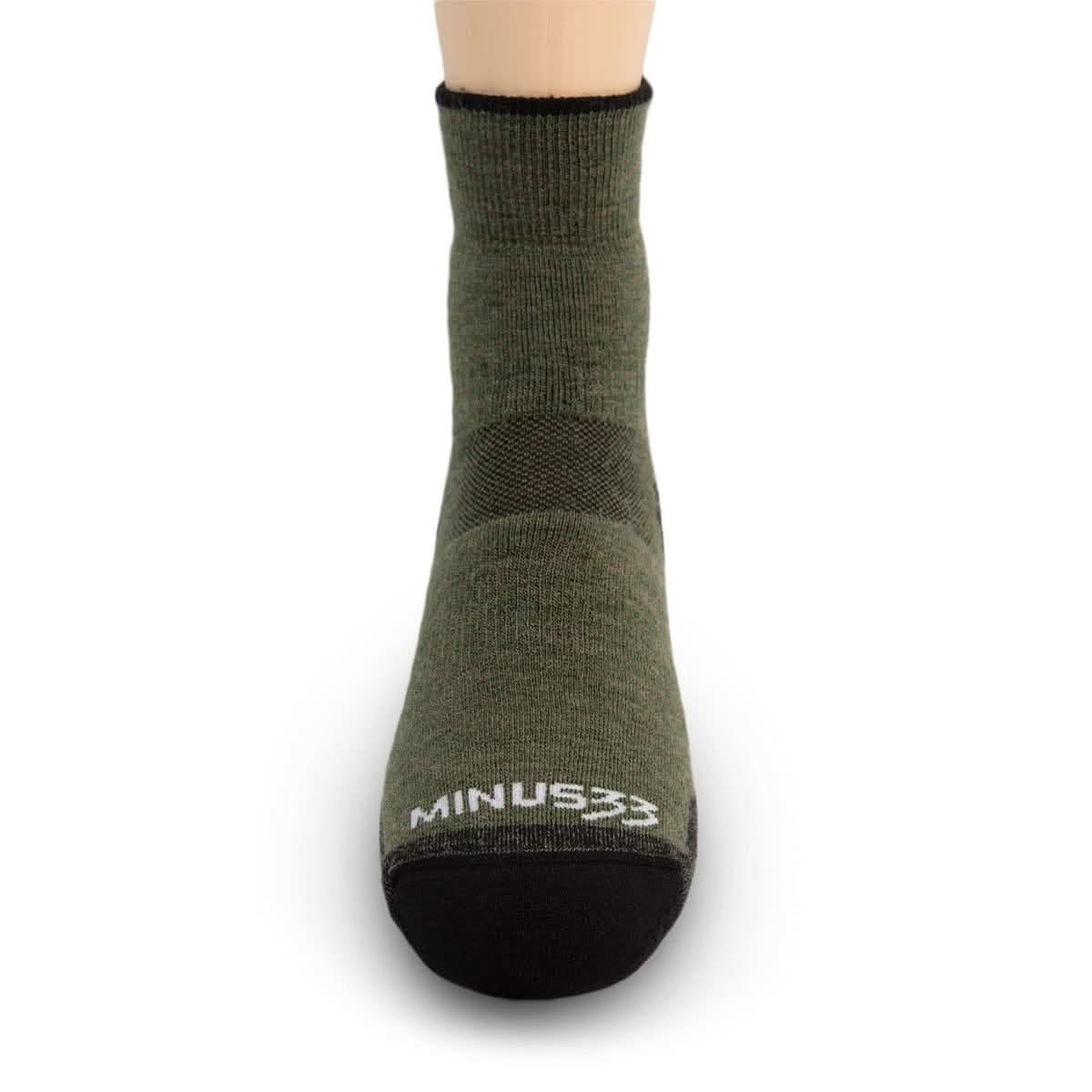 Lightweight Merino Wool Mini Crew Socks for Hiking & Outdoor