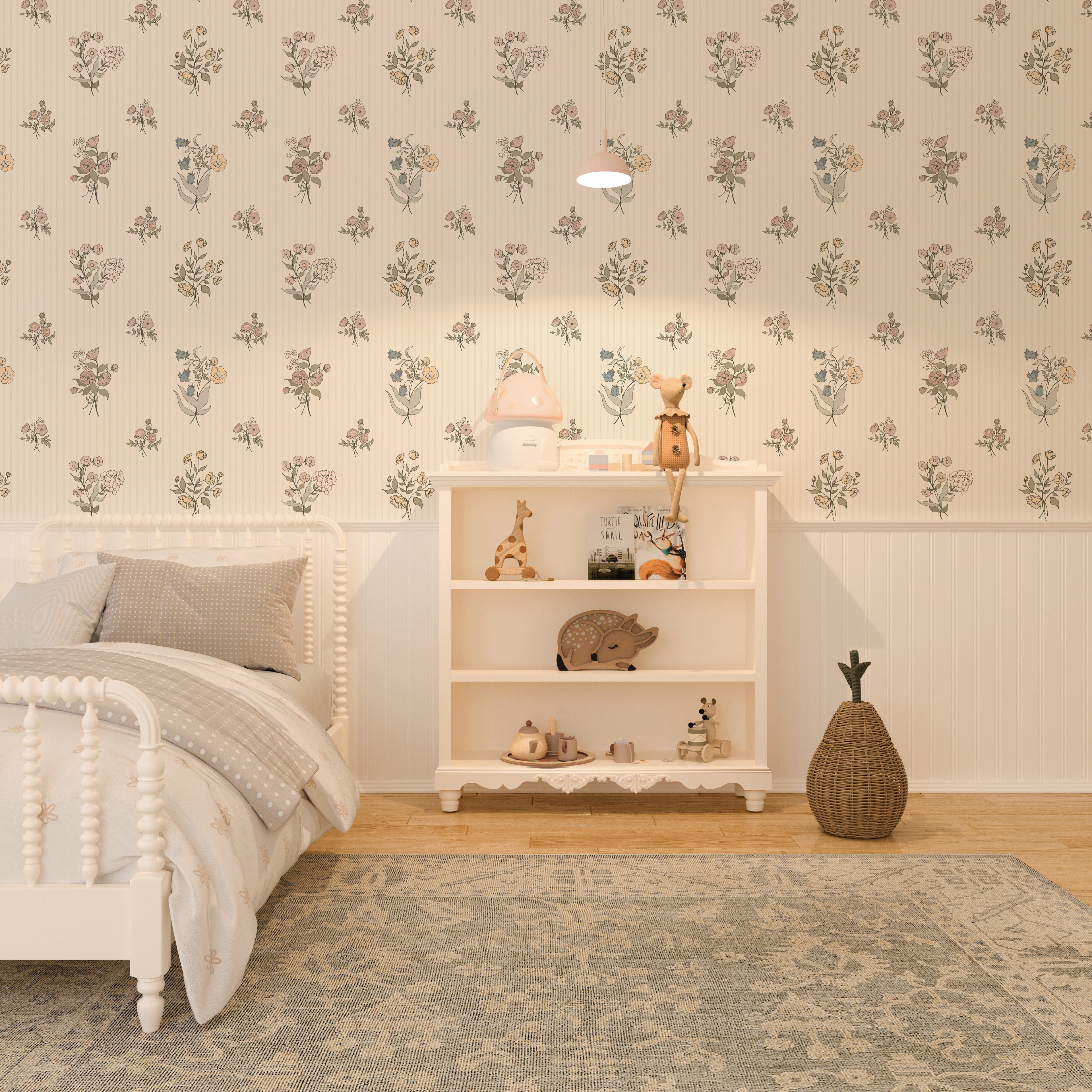 Cosie Floral Wallpaper: Vintage-Inspired Cottagecore Decor