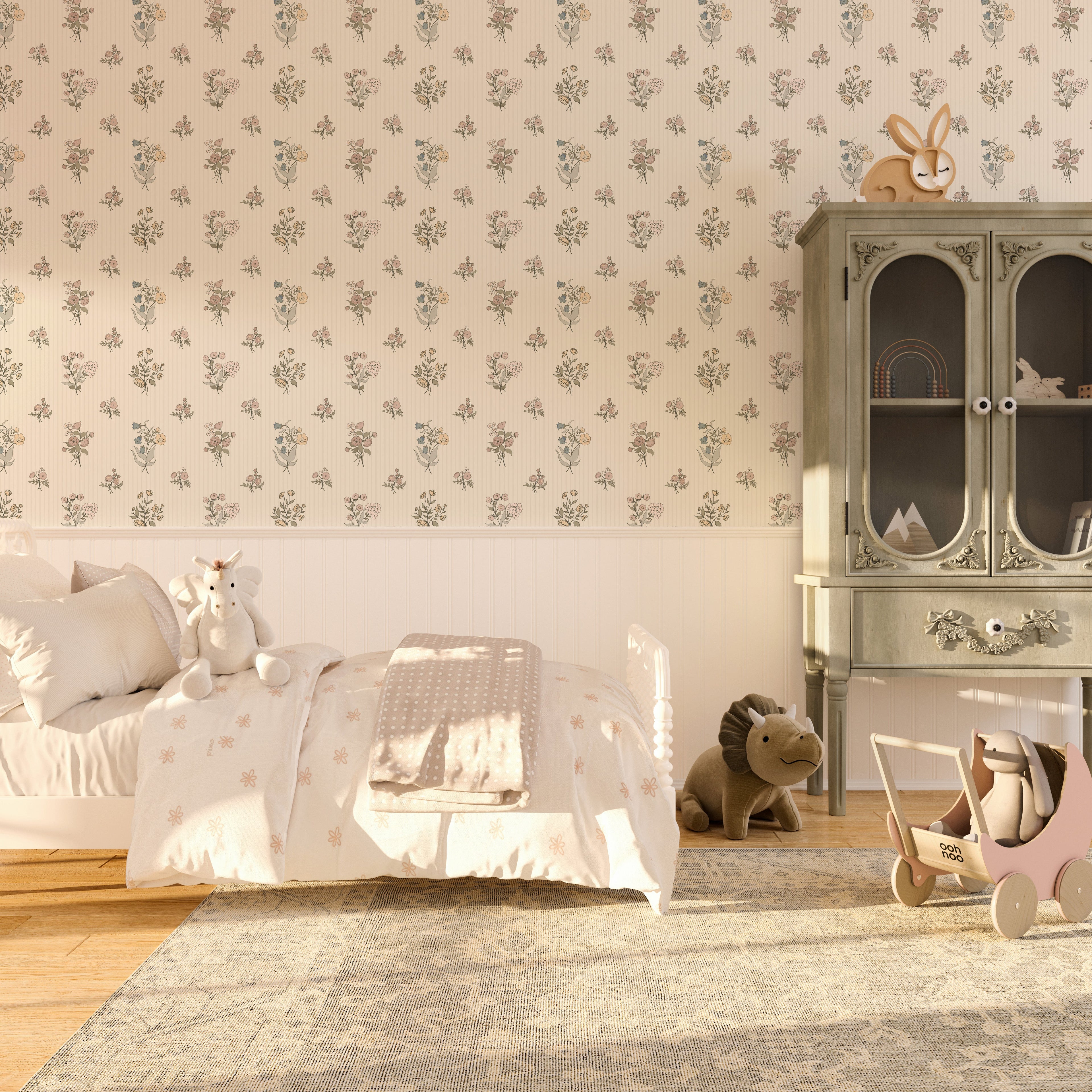 Cosie Floral Wallpaper: Vintage-Inspired Cottagecore Decor