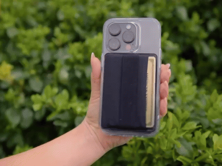 Magnetic Wallet with Phone Grip – Thin Magnetic Phone Wallet for iPhone