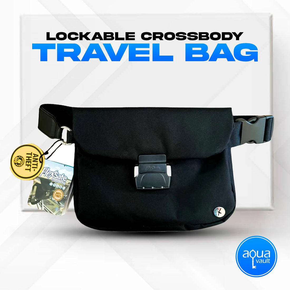 Lockable Crossbody Bag for Travel – Stylish, Secure, and Anti-Theft