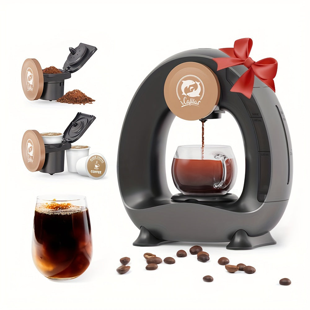 2-in-1 Single Serve Coffee Maker for K-Cup Pods and Ground Coffee