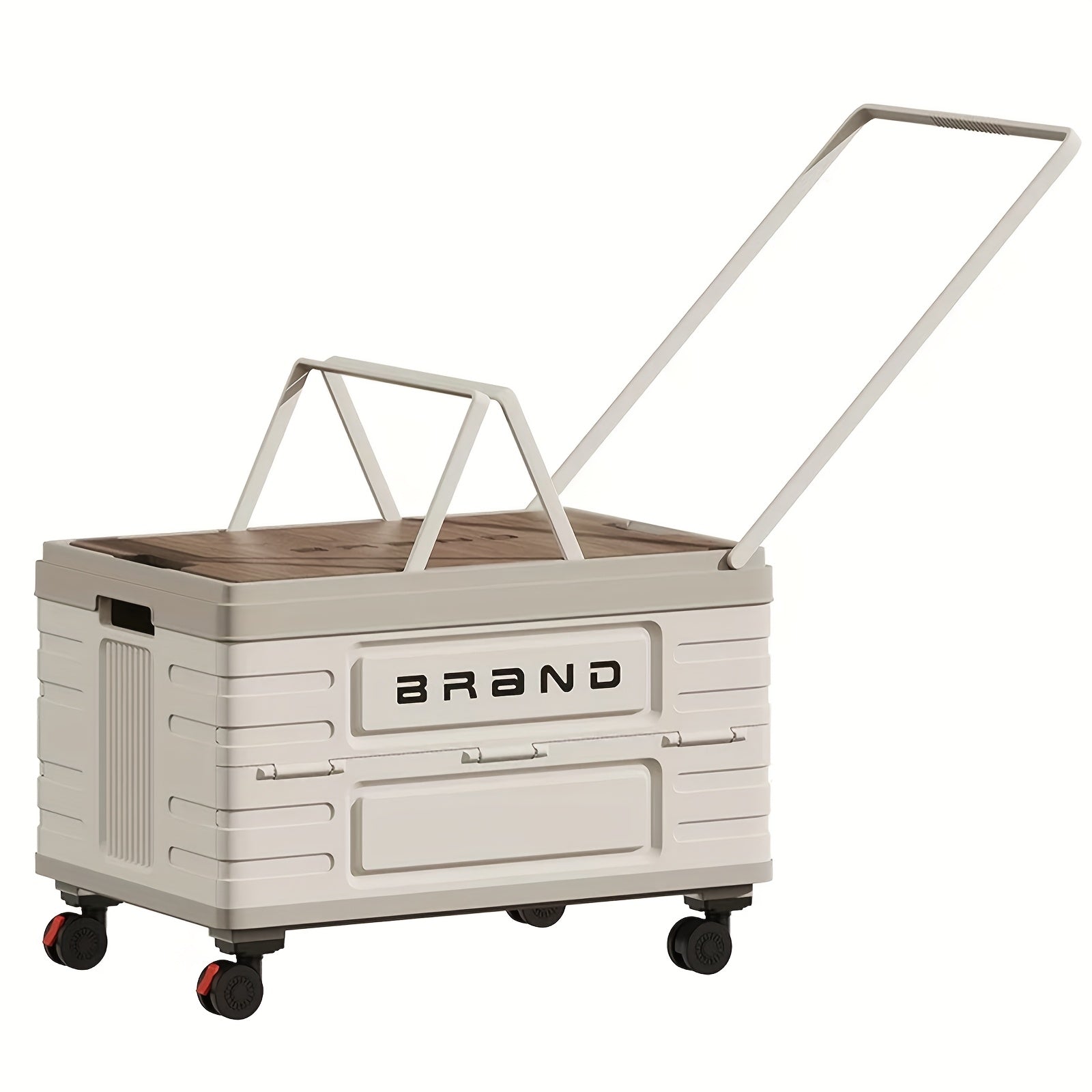 Foldable Storage Box with Wheels and Lid - Portable Organizer