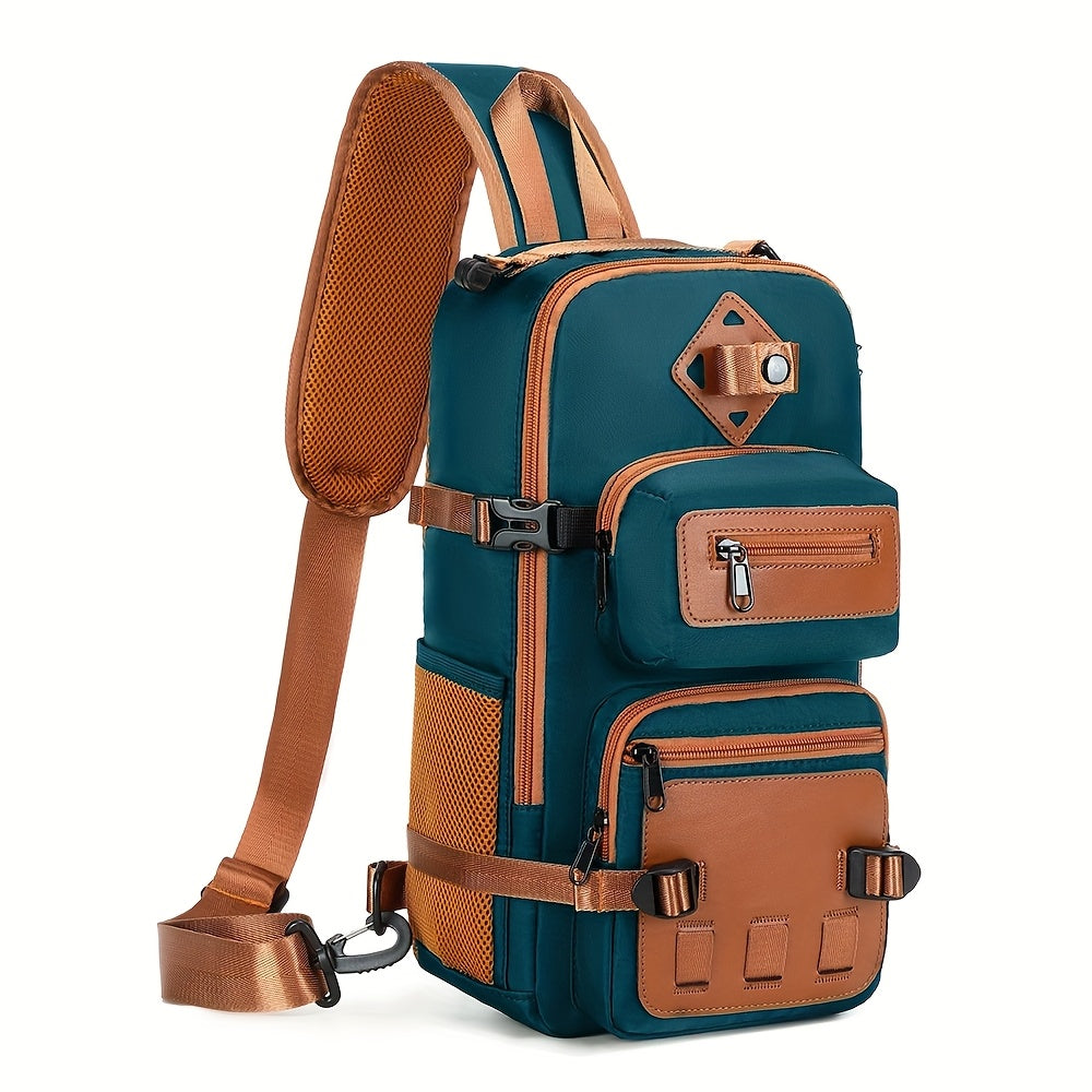 Anti-Theft Sling Bag Crossbody Chest Backpack with USB Waterproof