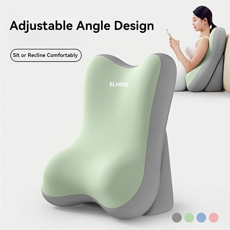 Adjustable Memory Foam Bed Wedge Pillow for Back and Reading Support
