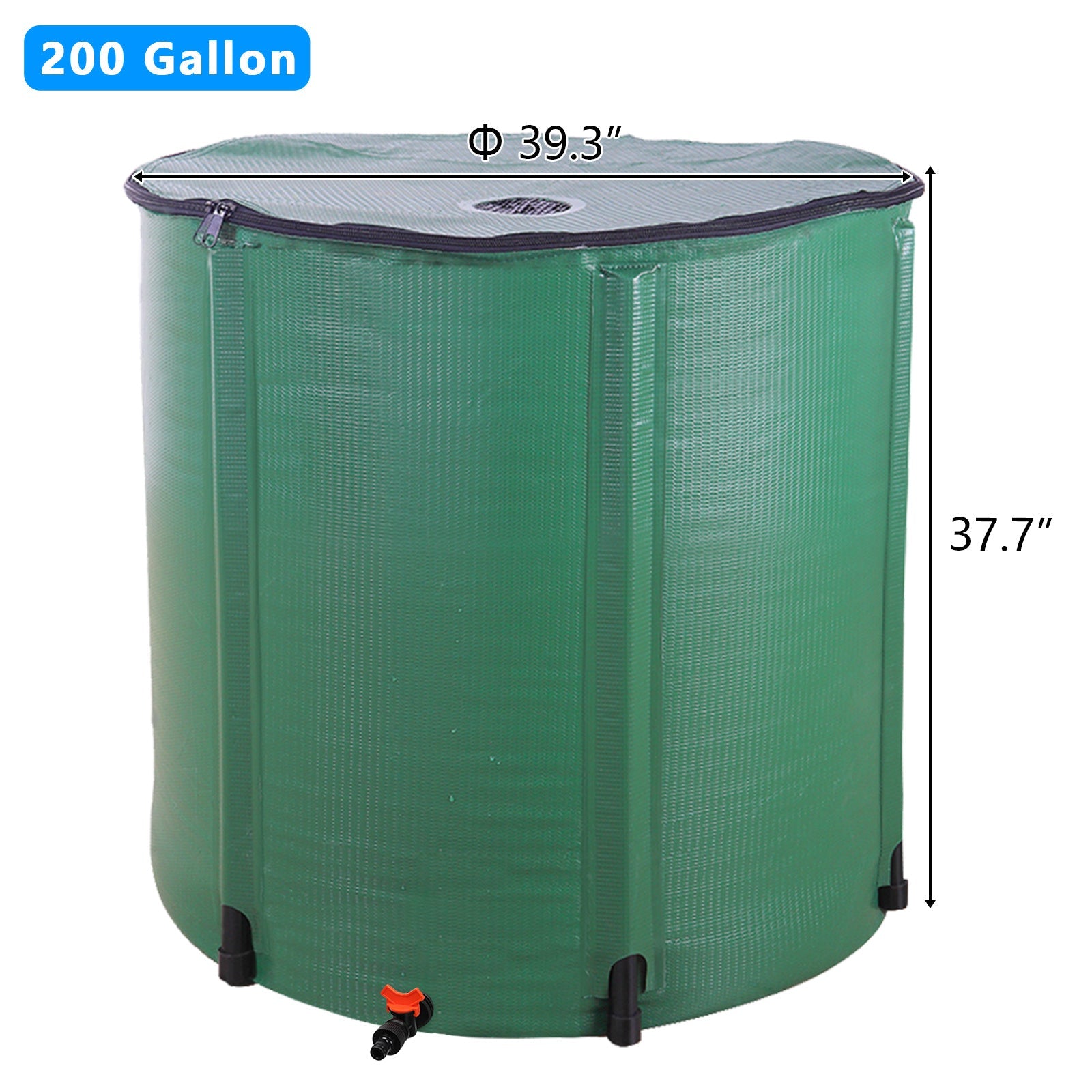 Collapsible Rain Barrel 50-200 Gallon Water Collection Tank