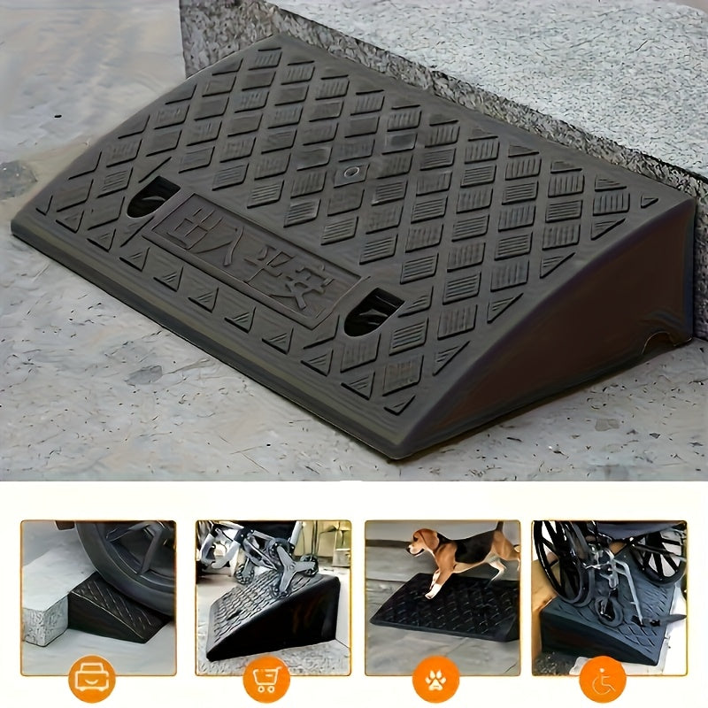 2PCS Heavy Duty Curb Ramp Portable Non-Slip Driveway Wheelchair Ramp