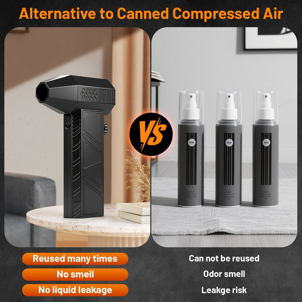 130,000 RPM Electric Air Duster Cordless Turbo Keyboard Cleaner