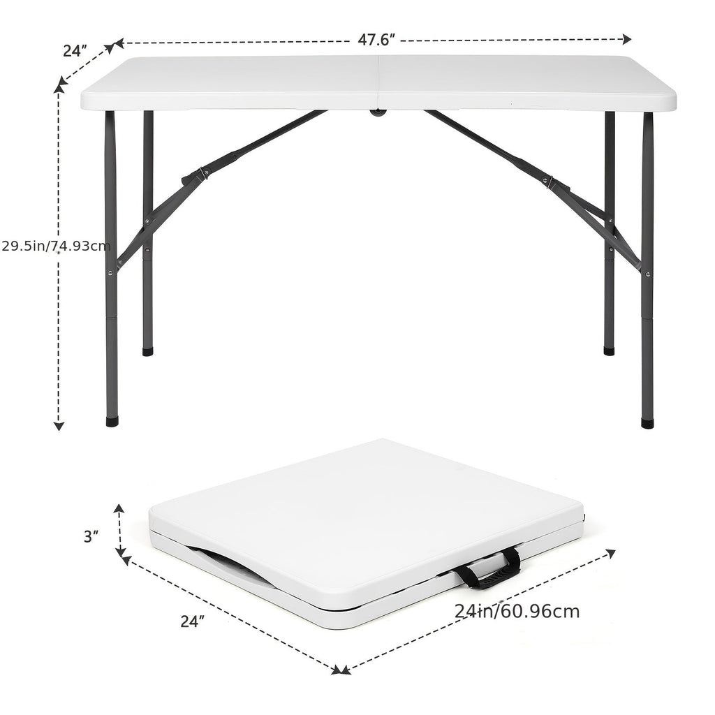 Portable Folding Table 4ft and 6ft Utility Table for Dining