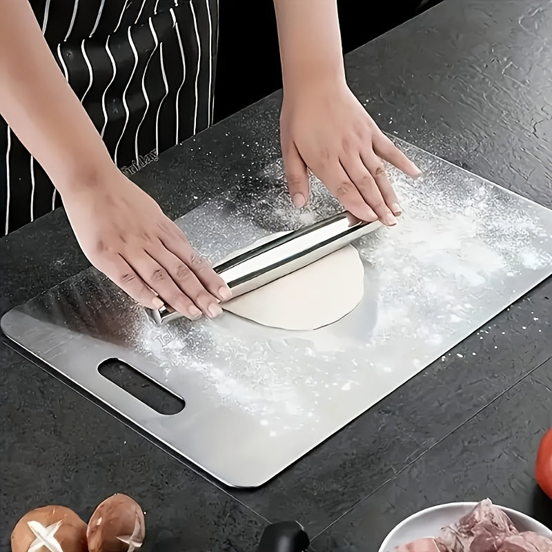 3-Piece Stainless Steel Cutting Board Set - Modern Kitchen Essentials