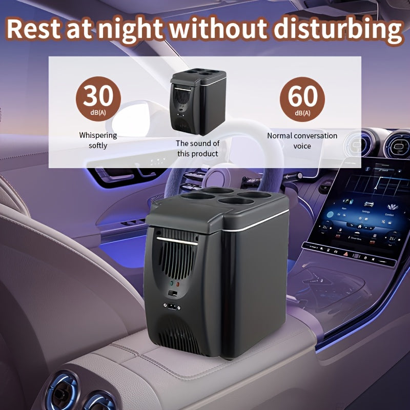 6L Portable Car Refrigerator Cooler & Warmer Mini Fridge Travel