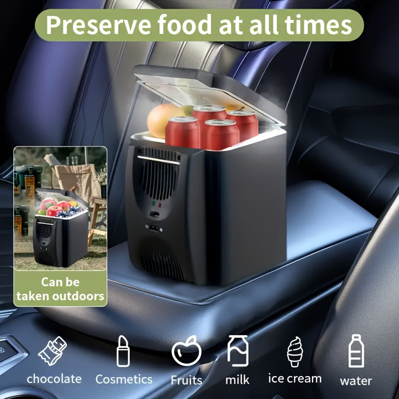 6L Portable Car Refrigerator Cooler & Warmer Mini Fridge Travel
