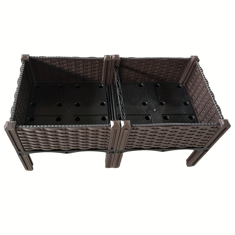 Raised Garden Bed Planter Box for Balcony Patio Vegetable Plants
