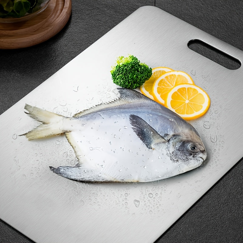 3-Piece Stainless Steel Cutting Board Set - Modern Kitchen Essentials