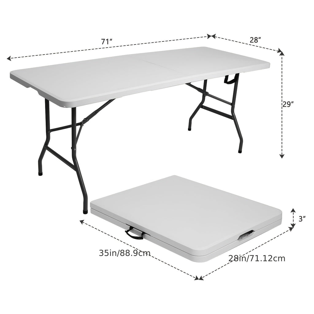 Portable Folding Table 4ft and 6ft Utility Table for Dining