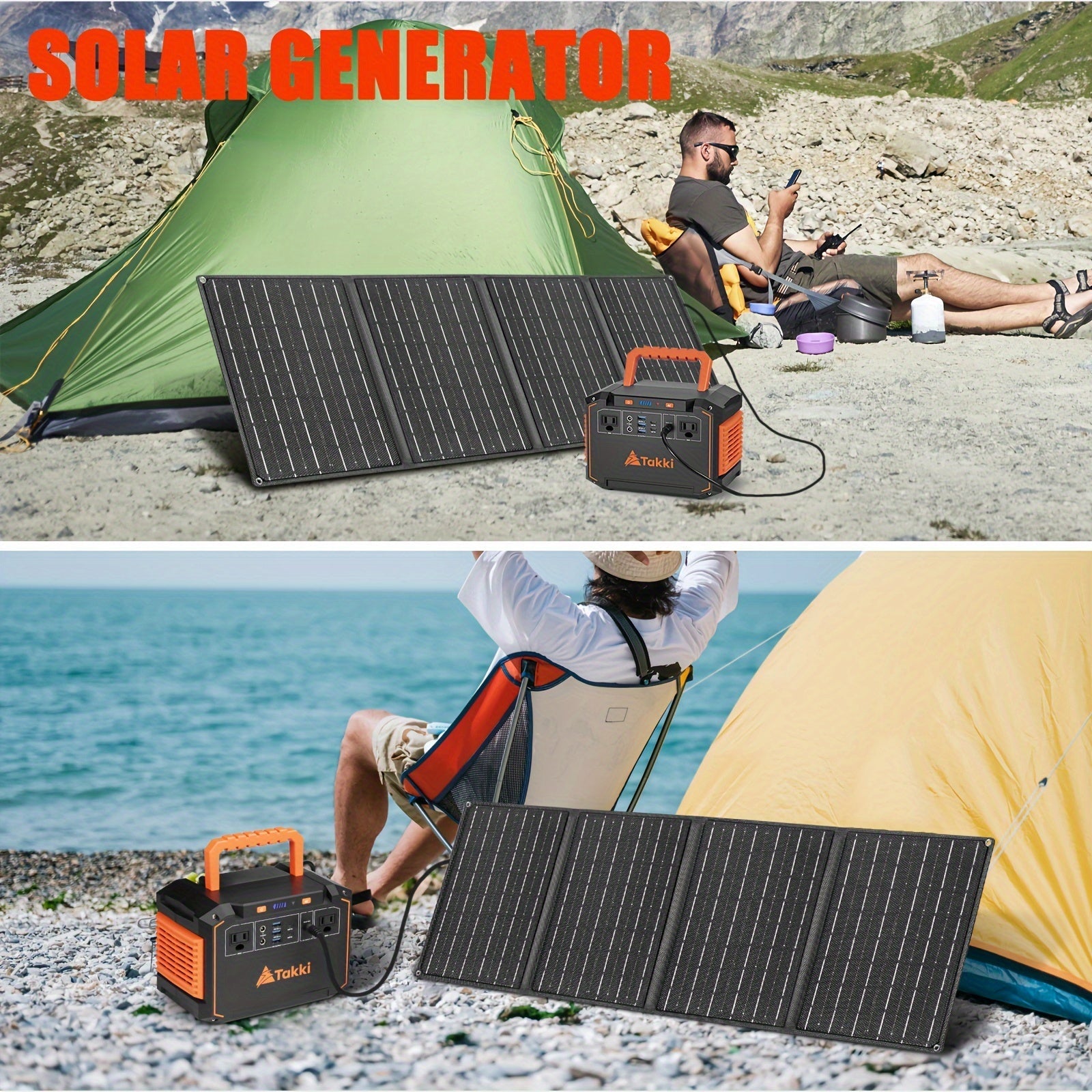 300W Portable Power Station with Solar Panel for Camping & Emergency