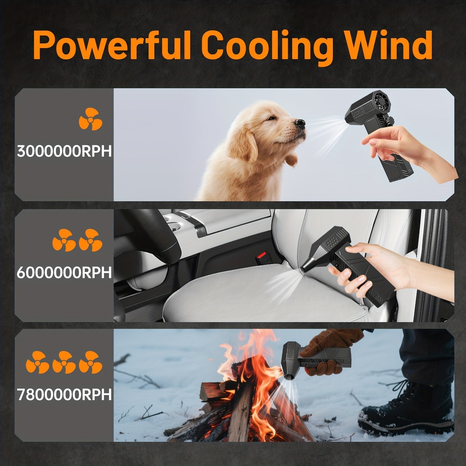 130,000 RPM Electric Air Duster Cordless Turbo Keyboard Cleaner