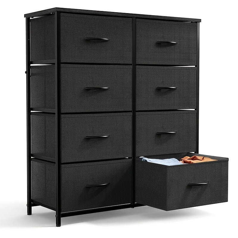 8-Drawer Fabric Dresser Organizer Chest for Bedroom and Hallway