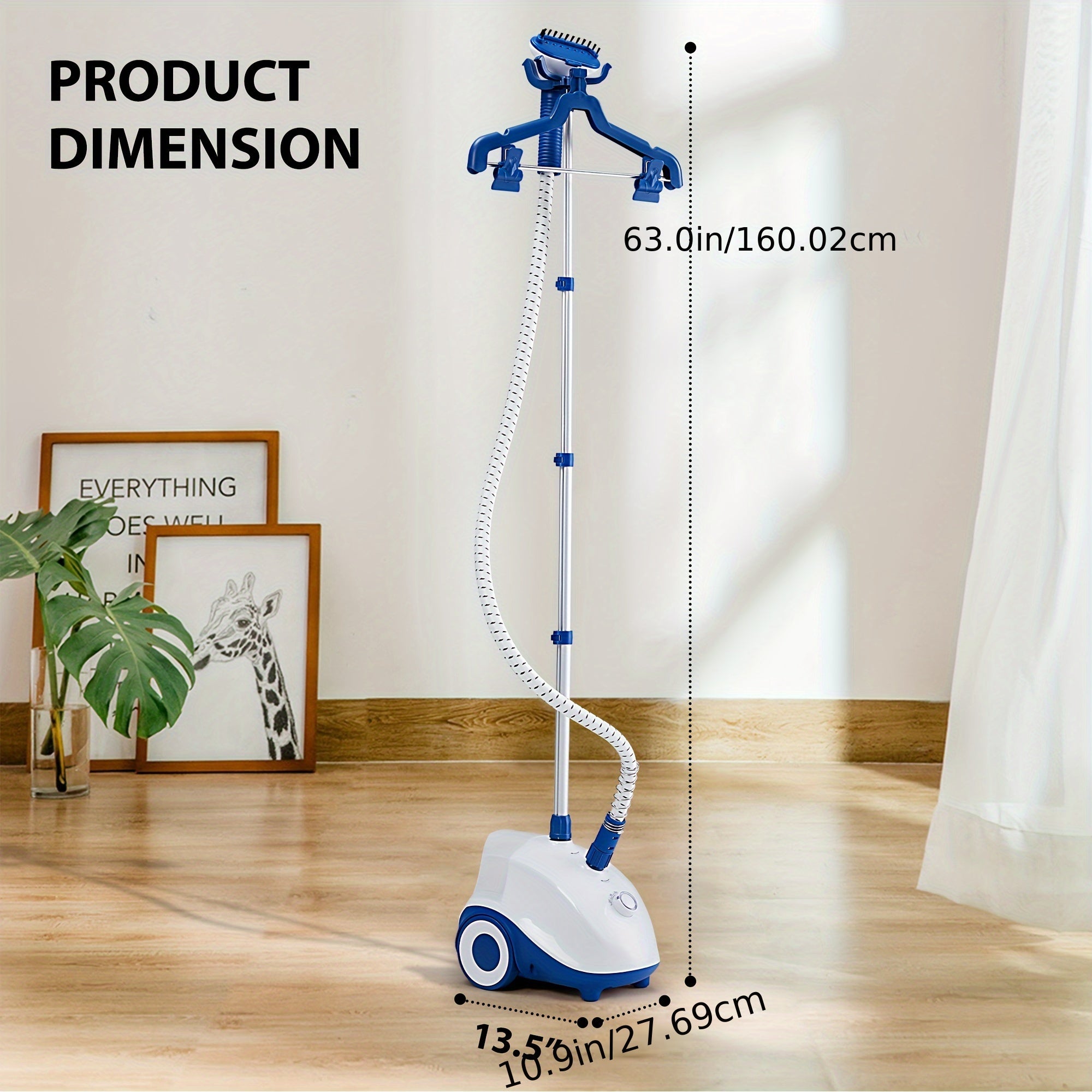 1500W Professional Garment Steamer with 1.8L Tank for All Fabrics