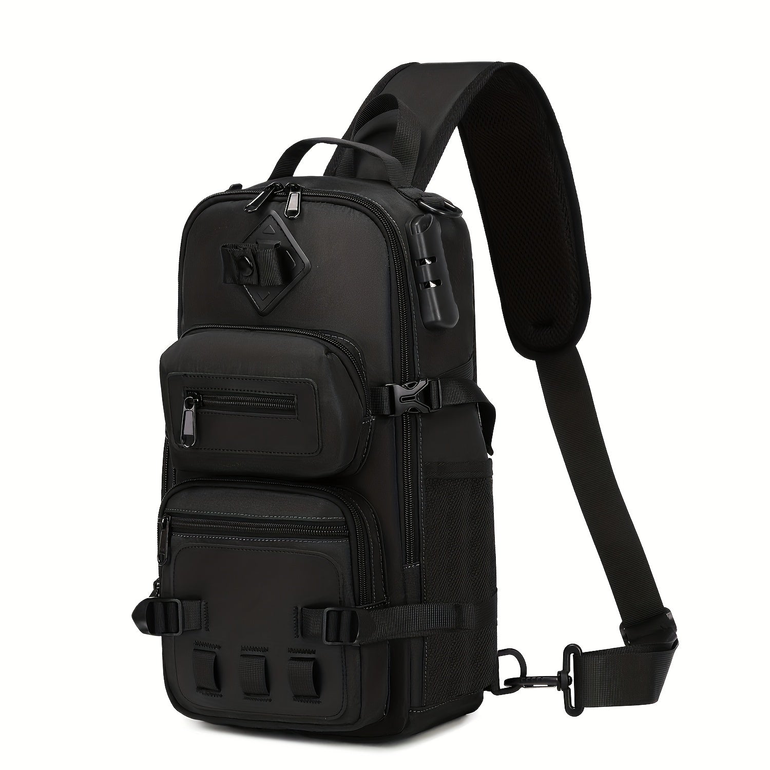 Anti-Theft Sling Bag Crossbody Chest Backpack with USB Waterproof