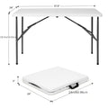 Portable Folding Table 4ft and 6ft Utility Table for Dining