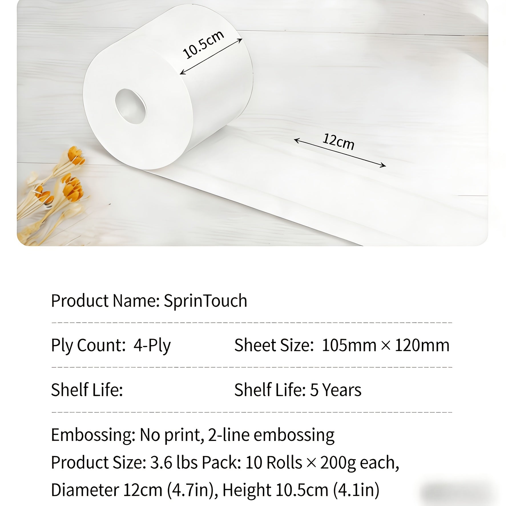 4-Ply Ultra Soft Toilet Paper - Strong Lint-Free Bath Tissue