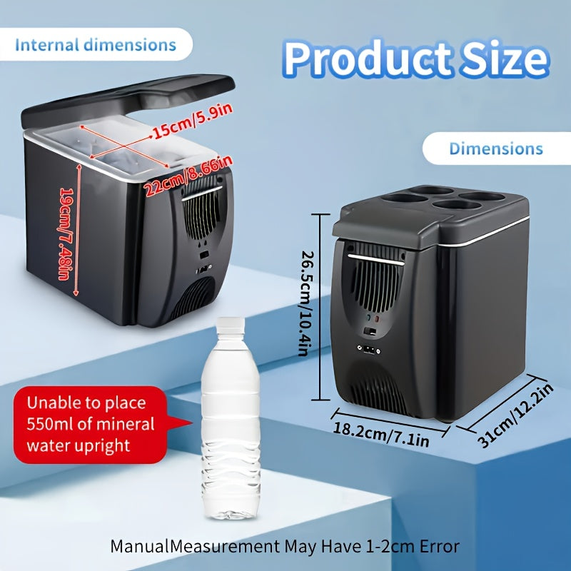 6L Portable Car Refrigerator Cooler & Warmer Mini Fridge Travel